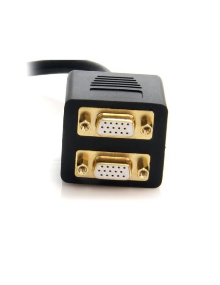 StarTech.com Cable Duplicador Divisor de Vídeo DVI-I a 2 Puertos Salida VGA Compacto - Bifurcador Adaptador