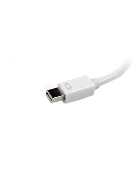 StarTech.com Adaptador Conversor de Mini DisplayPort a VGA DVI o HDMI - Convertidor A V 3 en 1 para viajes - Blanco