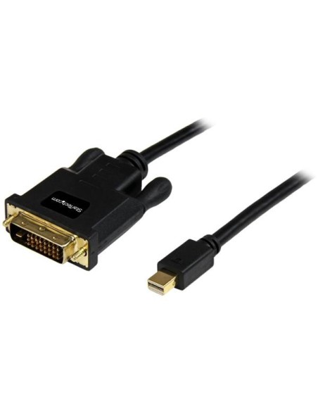 StarTech.com Cable de 3m Adaptador de Vídeo Mini DisplayPort a DVI-D - Conversor Pasivo - 1920x1200 - Negro