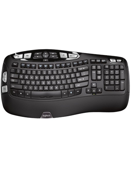 Logitech K350 teclado RF inalámbrico QWERTY Inglés Negro