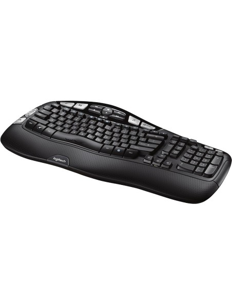 Logitech K350 teclado RF inalámbrico QWERTY Inglés Negro