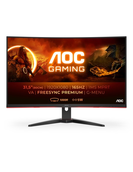 AOC G2 C32G2AE BK LED 31.5" Full HD 165Hz LED VA 1ms Negro