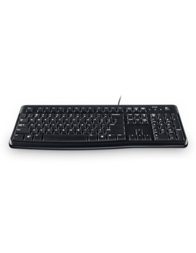 Logitech K120 teclado USB QWERTZ Checa Negro