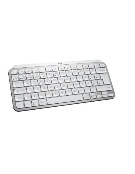 Logitech MX Keys Mini teclado RF Wireless + Bluetooth QWERTY Español Aluminio, Blanco