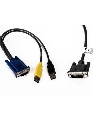 Vertiv Avocent CBL0170 cable para video, teclado y ratón (kvm) Negro 1,8 m