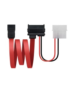 Nanocable CABLE SLIMLINE SATA DATOS+ALIM SATA 13P H-7P H+MOLEX 4PIN M 0.5 M+0.2 M