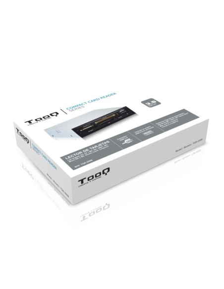 TooQ LECTOR DE TARJETAS 3,5", 6 SLOTS, 1 X USB, NEGRO