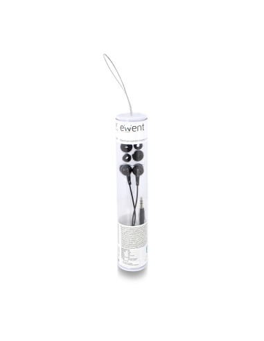 Ewent EW3584 auricular y casco Auriculares Dentro de oído Conector de 3,5 mm Negro