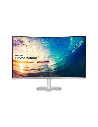 Samsung C27F591FDU LED display 68,6 cm (27") Full HD Curva Plata, Blanco