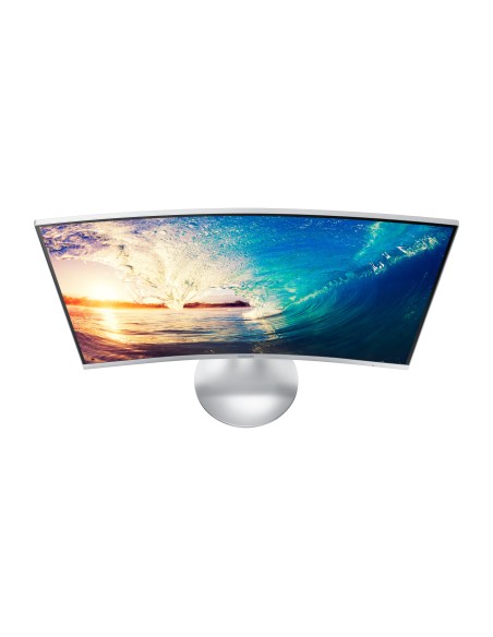 Samsung C27F591FDU LED display 68,6 cm (27") Full HD Curva Plata, Blanco