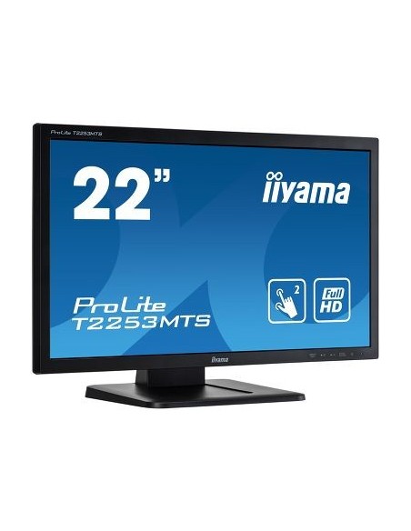 iiyama ProLite T2253MTS-B1 monitor pantalla táctil 54,6 cm (21.5") 1920 x 1080 Pixeles Negro Dual-touch Mesa