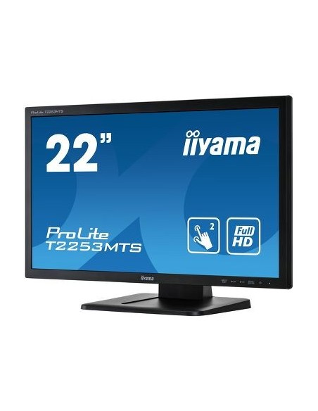 iiyama ProLite T2253MTS-B1 monitor pantalla táctil 54,6 cm (21.5") 1920 x 1080 Pixeles Negro Dual-touch Mesa