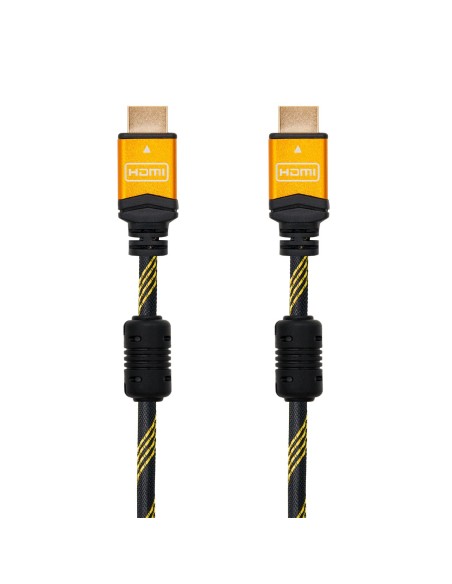 Nanocable CABLE HDMI V1.4 (ALTA VELOCIDAD   HEC) CON FERRITA, A M-A M, ORO, 1.8 M