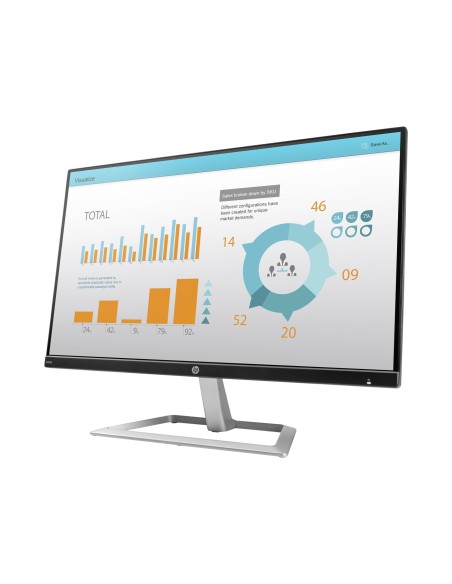 HP N240 LED display 60,5 cm (23.8") Full HD Plana Negro, Plata
