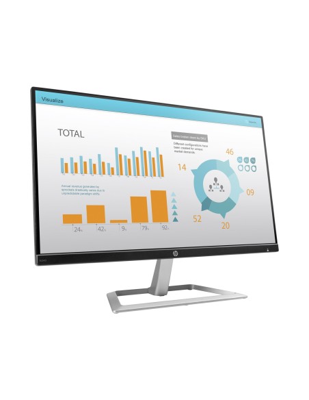 HP N240 LED display 60,5 cm (23.8") Full HD Plana Negro, Plata