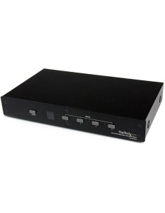 StarTech.com Switch Conmutador VGA de 4 Puertos HD15 4x1 con Mando a Distancia y Control por Puerto RS232 DB9