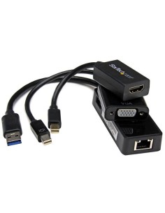 StarTech.com Juego de Adaptadores para Surface Pro 4   Pro 3   Pro 2 - Mini DisplayPort a VGA y HDMI - USB 3.0 de Red
