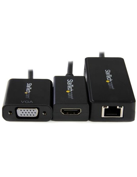 StarTech.com Juego de Adaptadores para Surface Pro 4   Pro 3   Pro 2 - Mini DisplayPort a VGA y HDMI - USB 3.0 de Red