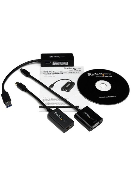 StarTech.com Juego de Adaptadores para Surface Pro 4   Pro 3   Pro 2 - Mini DisplayPort a VGA y HDMI - USB 3.0 de Red