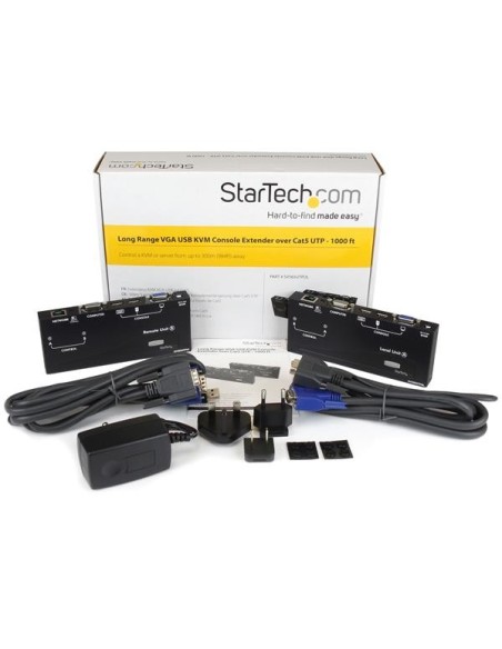 StarTech.com Extensor de Consola KVM por Cat 5 Ethernet (300m) con USB - Vídeo VGA
