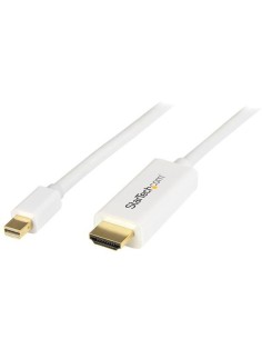 StarTech.com Cable Conversor Mini DisplayPort a HDMI de 1m - Color Blanco - Ultra HD 4K