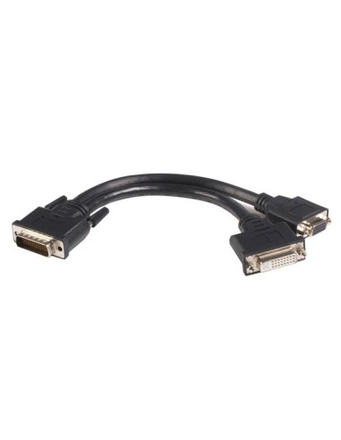 StarTech.com Cable Adaptador de 20cm LFH59 DMS59 a DVI-D y VGA - Macho a Hembra - DMS-59