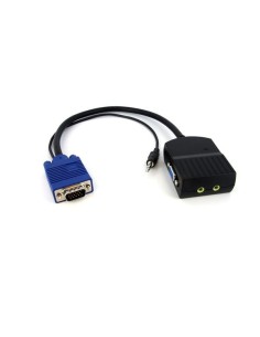 StarTech.com Mini Duplicador Divisor de Vídeo VGA y Audio de 2 puertos HD15 Compacto - Cable Splitter
