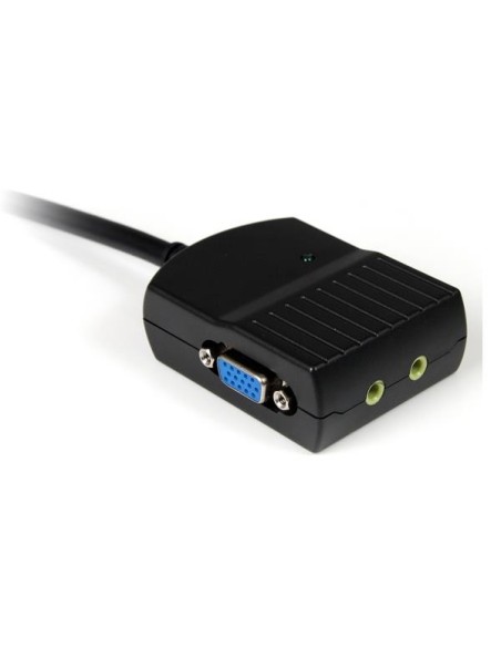 StarTech.com Mini Duplicador Divisor de Vídeo VGA y Audio de 2 puertos HD15 Compacto - Cable Splitter