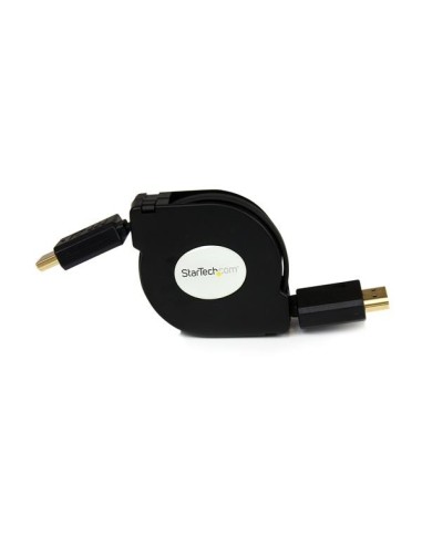 StarTech.com Cable HDMI de alta velocidad con Ethernet 1,2m - HDMI Macho a Macho - Retráctil