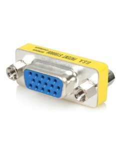 StarTech.com Adaptador Cambiador de Género VGA - Acoplador Unión de Conectores HD15 Hembra a Hembra