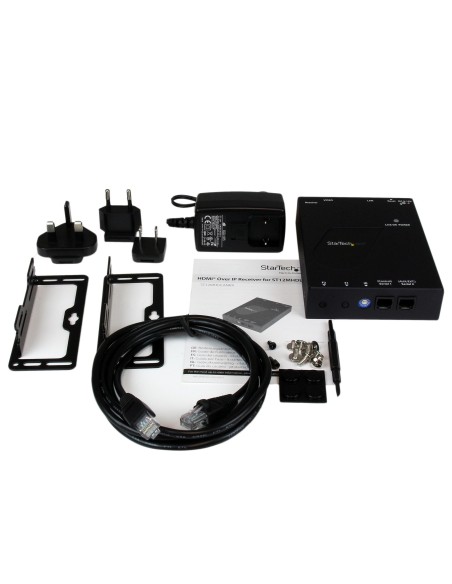 StarTech.com Receptor de Vídeo y Audio HDMI IP por Ethernet Gigabit para ST12MHDLAN