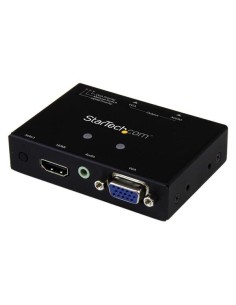 StarTech.com Switch Conversor 2x1 VGA + HDMI a VGA con Conmutado Prioritario - Selector 1080p