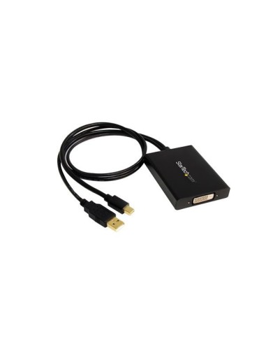 StarTech.com Adaptador Vídeo Mini DisplayPort a DVI - Conversor DP++ - 2560x1600 - Activo