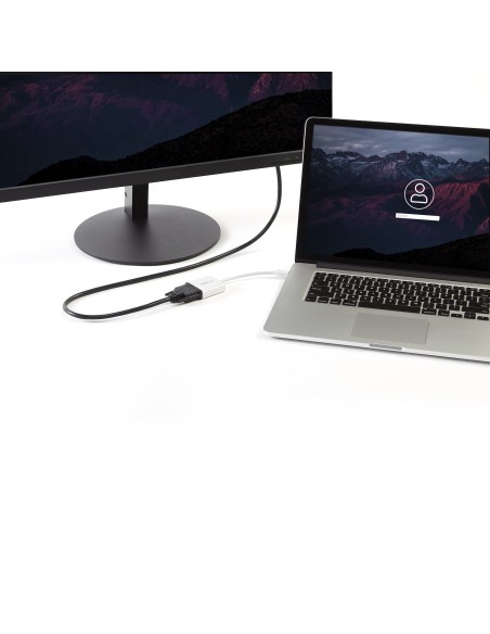 StarTech.com Adaptador Vídeo Mini DisplayPort Mini DP a DVI-I - Conversor Pasivo - 1920x1200 - Blanco