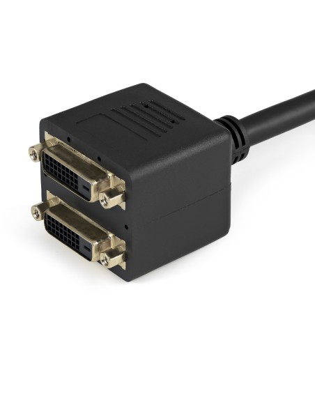 StarTech.com Cable Duplicador Divisor de Vídeo DVI-D de 2 Puertos Salidas Compacto - Bifurcador