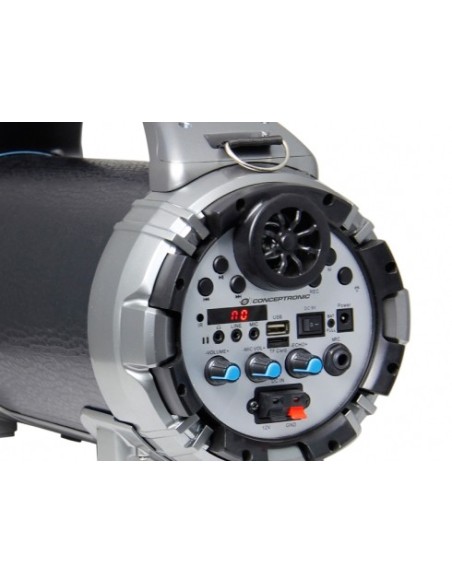 Conceptronic CSPKBTBASSACTION 25 W Altavoz portátil estéreo Negro, Plata