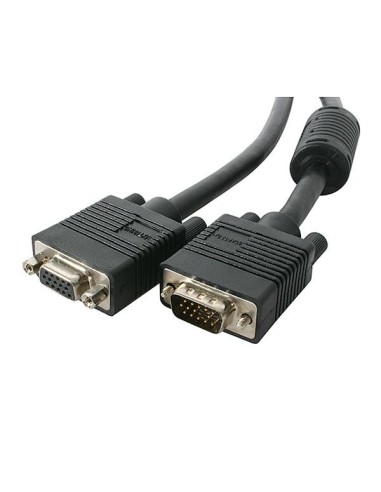 StarTech.com Cable de Extensión Alargador de 1,8m SVGA de Alta Resolución Coaxial HD15 Macho a Hembra - Cable Extensor para Moni