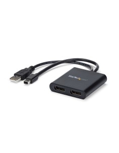 StarTech.com Splitter Multiplicador Mini DP a 2 puertos DisplayPort - Hub MST