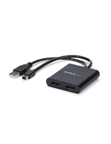 StarTech.com Splitter Multiplicador Mini DP a 2 puertos DisplayPort - Hub MST