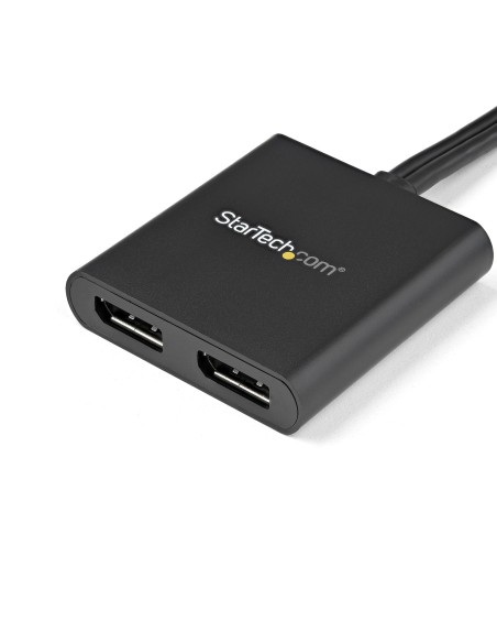 StarTech.com Splitter Multiplicador Mini DP a 2 puertos DisplayPort - Hub MST