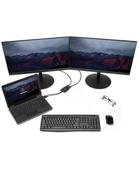 StarTech.com Splitter Multiplicador Mini DP a 2 puertos DisplayPort - Hub MST