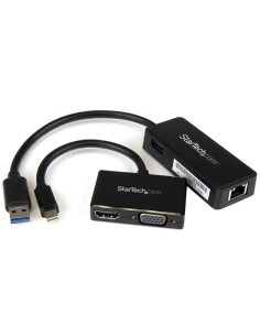 StarTech.com Juego de Adaptadores para Surface Pro 4   Pro 3   Pro 2 - Mini DisplayPort a VGA o HDMI - USB 3.0 de Red
