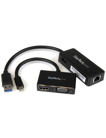 StarTech.com Juego de Adaptadores para Surface Pro 4   Pro 3   Pro 2 - Mini DisplayPort a VGA o HDMI - USB 3.0 de Red