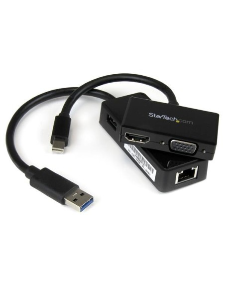 StarTech.com Juego de Adaptadores para Surface Pro 4   Pro 3   Pro 2 - Mini DisplayPort a VGA o HDMI - USB 3.0 de Red