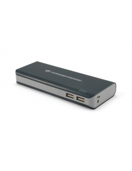 Conceptronic CPOWERBK12500 batería externa Negro, Gris Ión de litio 12500 mAh