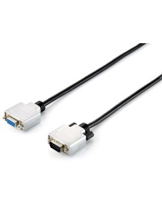 Equip VGA VGA 20m cable VGA VGA (D-Sub) Negro, Plata