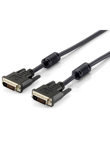 Equip DVI-D DVI-D 3.0m cable DVI 3 m Negro