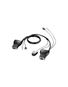 D-Link DKVM-222 cable para video, teclado y ratón (kvm) Negro 1,8 m