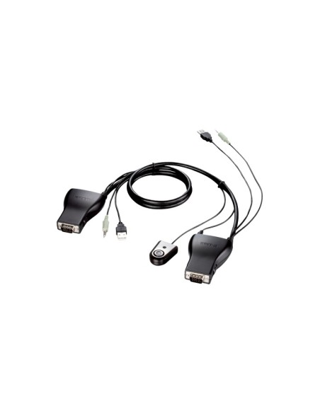 D-Link DKVM-222 cable para video, teclado y ratón (kvm) Negro 1,8 m