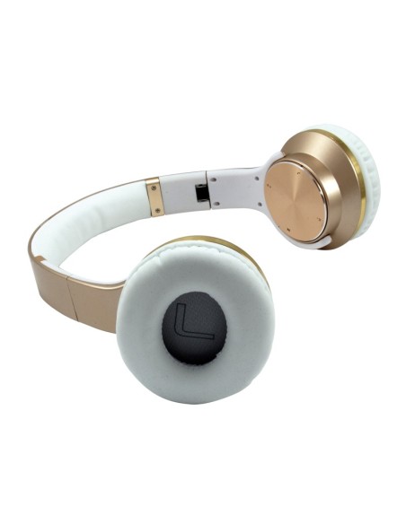 Conceptronic CHSPBTNFCSPKG auriculares para móvil Binaural Diadema Oro, Blanco